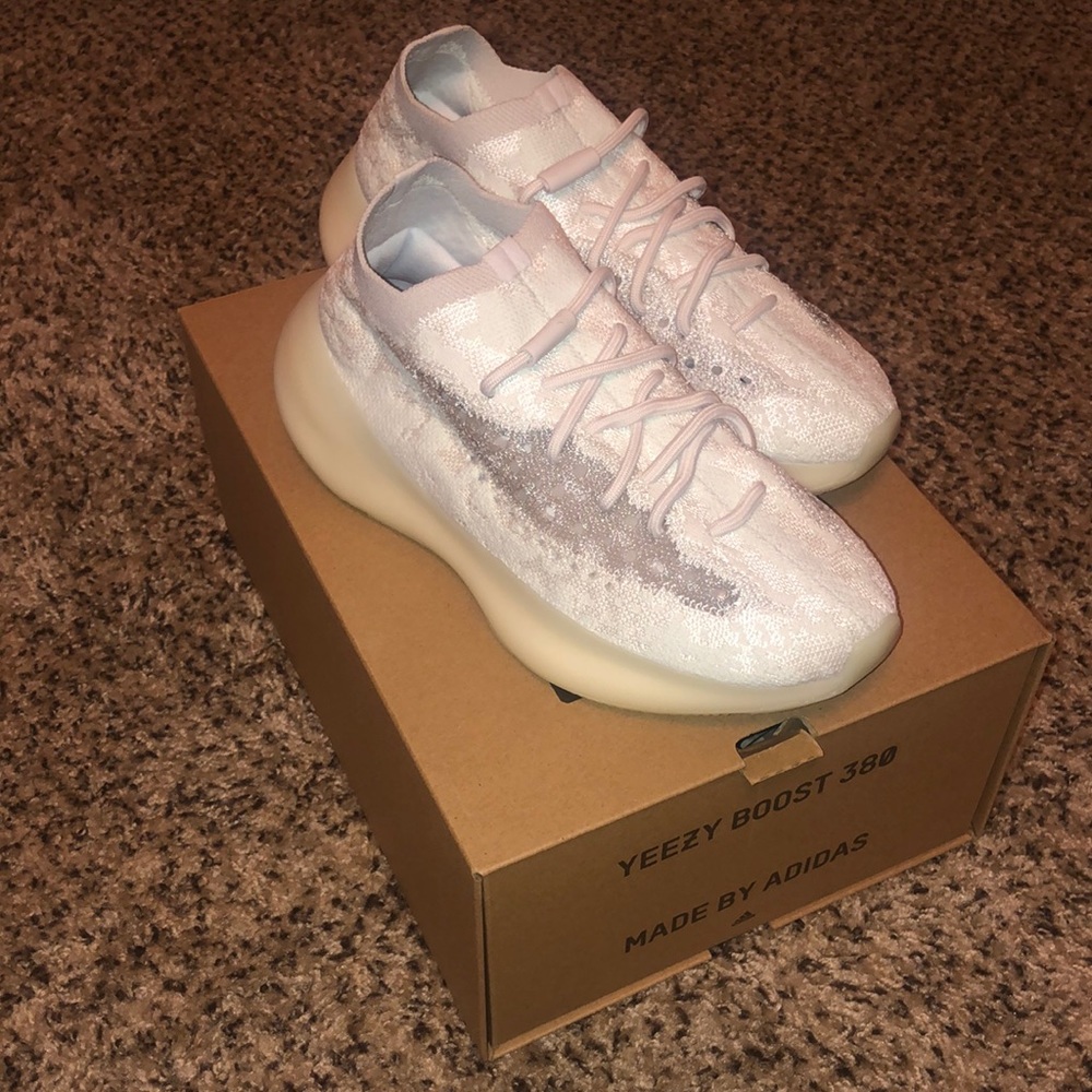 Yeezy’s Calcite Glow Boost 380. Authentic.